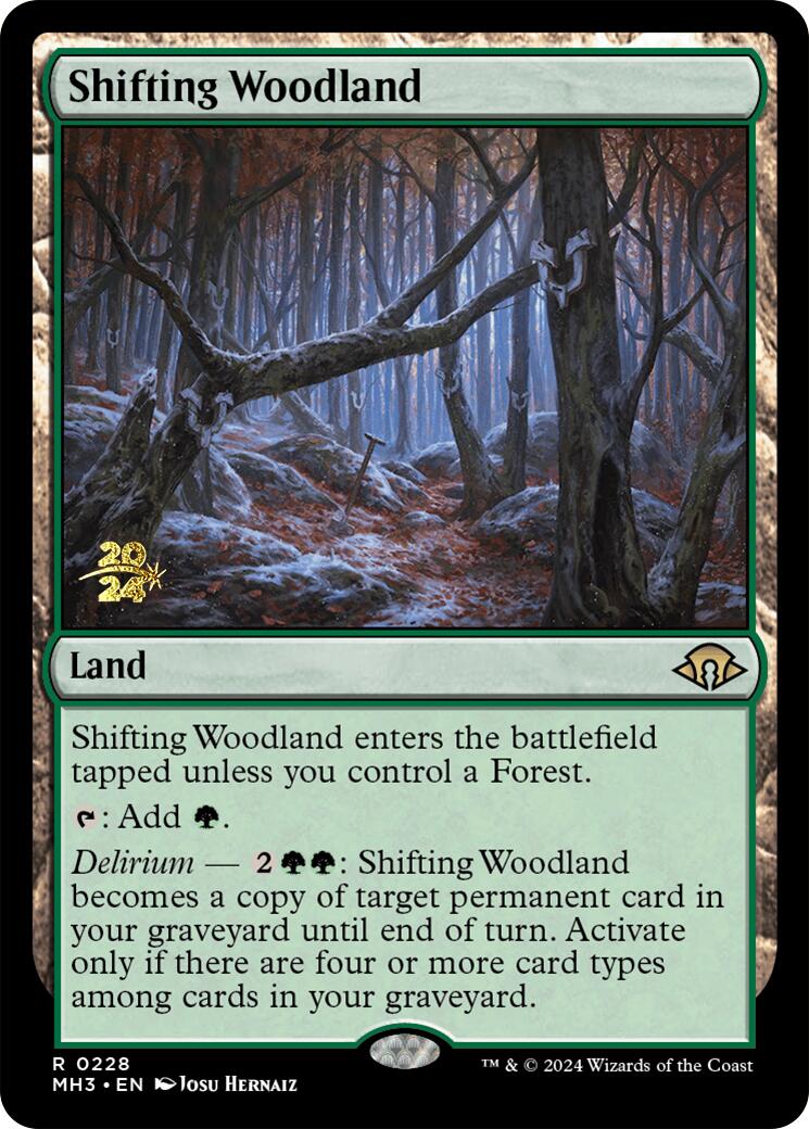 Shifting Woodland [Modern Horizons 3 Prerelease Promos] | Webway Games