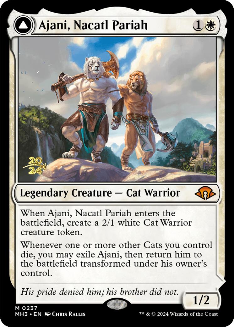 Ajani, Nacatl Pariah [Modern Horizons 3 Prerelease Promos] | Webway Games