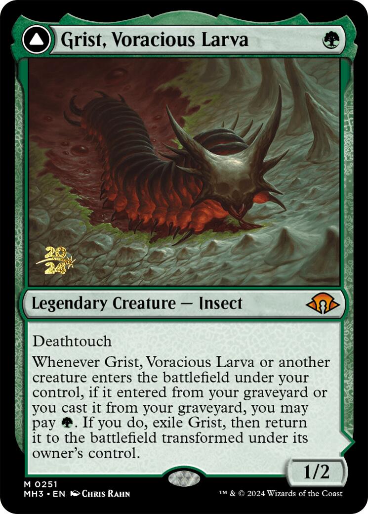 Grist, Voracious Larva [Modern Horizons 3 Prerelease Promos] | Webway Games