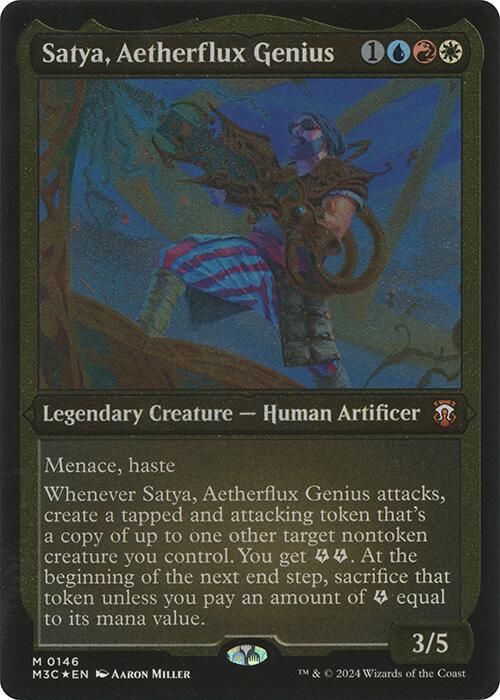 Satya, Aetherflux Genius (Display Commander) [Modern Horizons 3 Commander] | Webway Games
