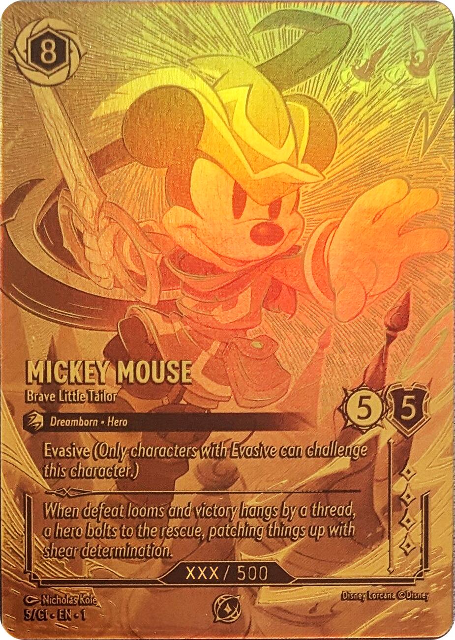 Mickey Mouse - Brave Little Tailor (Serial Numbered) (5) [Promo Cards] | Webway Games