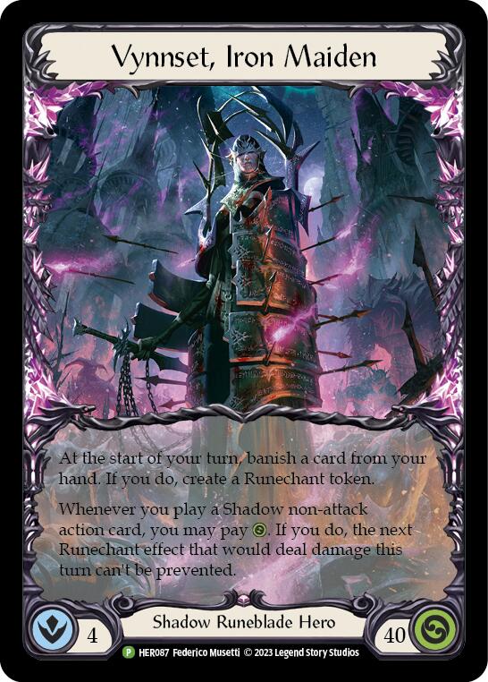 Vynnset, Iron Maiden [HER087] (Promo)  Cold Foil | Webway Games