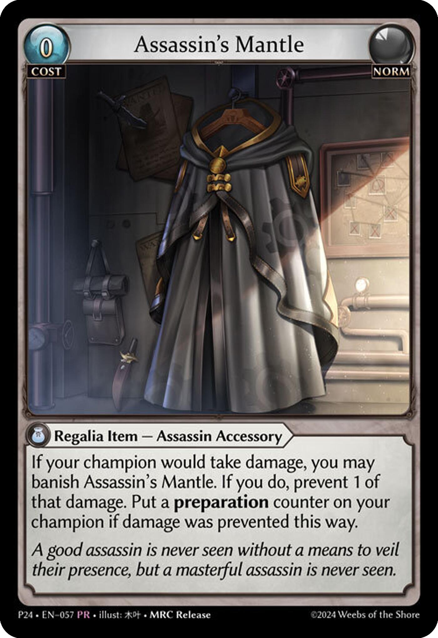 Assassin's Mantle (057) [Promotional Cards] | Webway Games