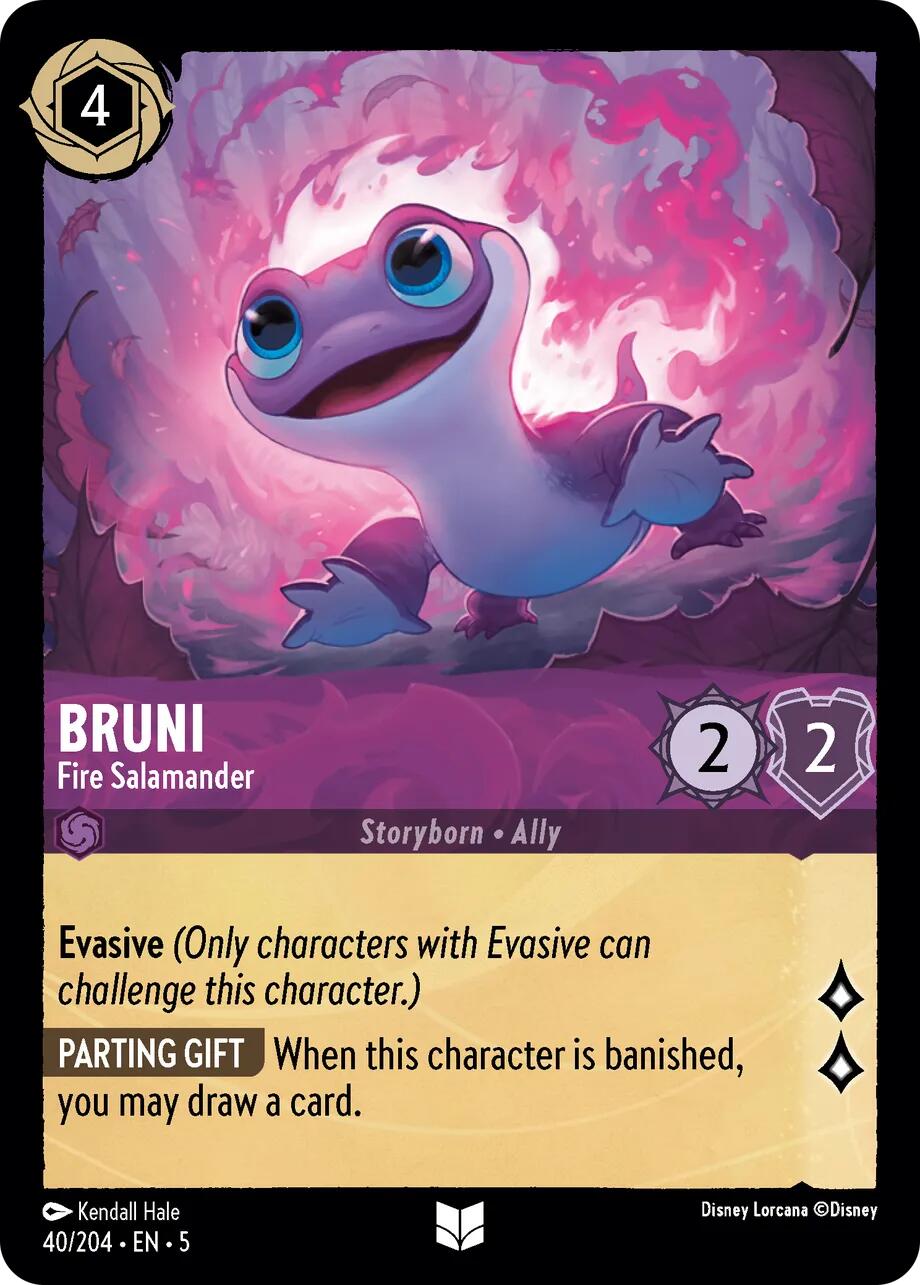 Bruni - Fire Salamander (40/204) [Shimmering Skies] | Webway Games