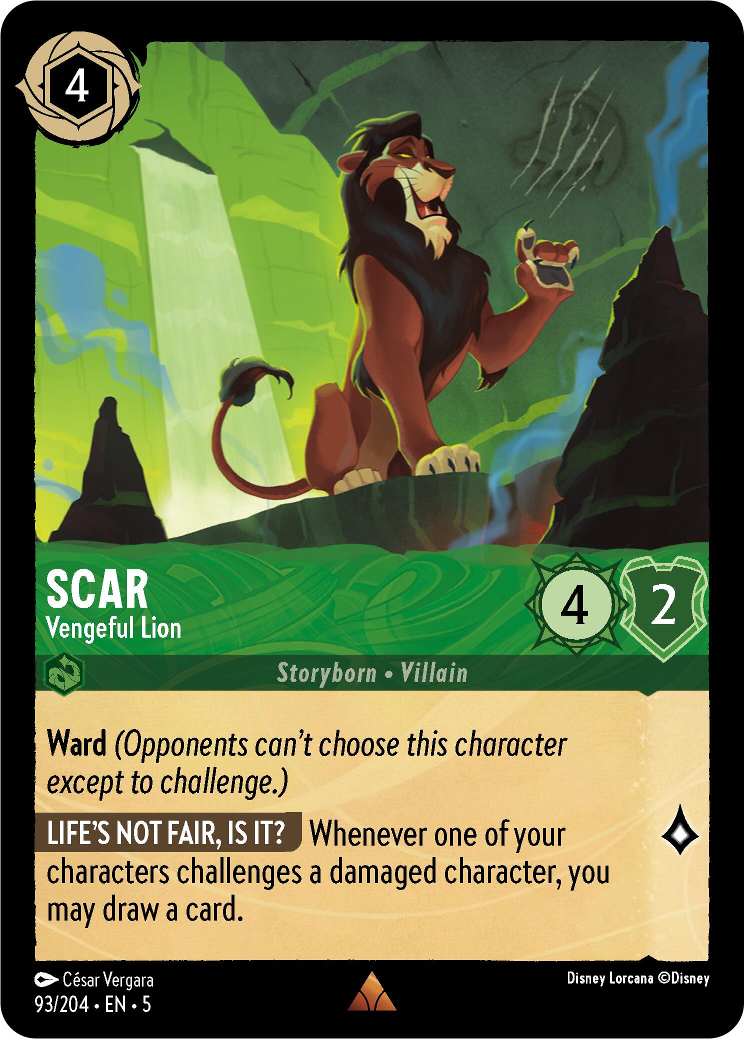 Scar - Vengeful Lion (93/204) [Shimmering Skies] | Webway Games