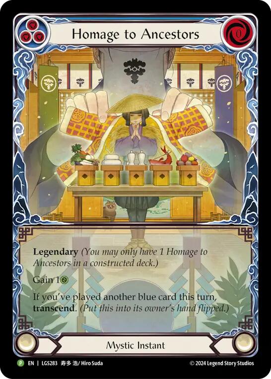Homage to Ancestors // Inner Chi [LGS283] (Promo)  Rainbow Foil | Webway Games