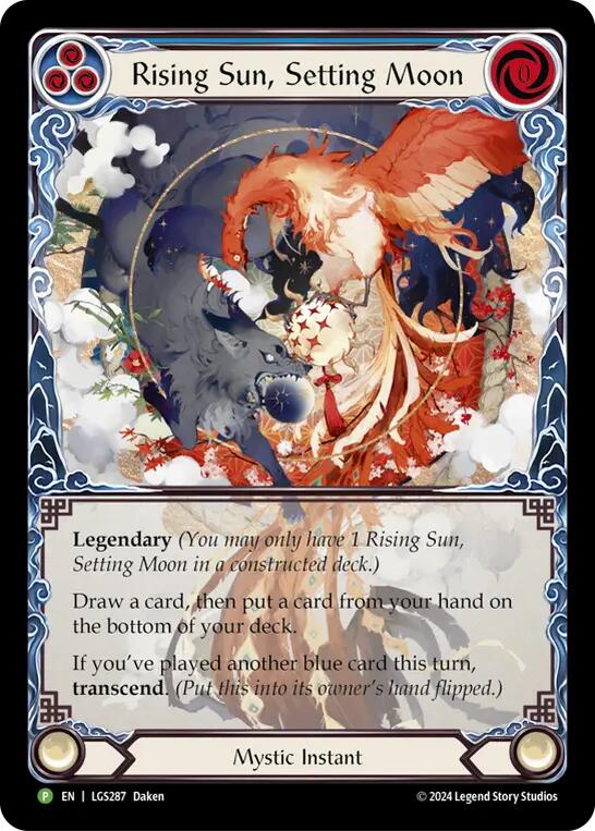 Rising Sun, Setting Moon // Inner Chi [LGS287] (Promo)  Rainbow Foil | Webway Games
