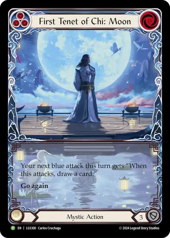 First Tenet of Chi: Moon [LGS300] (Promo)  Rainbow Foil | Webway Games