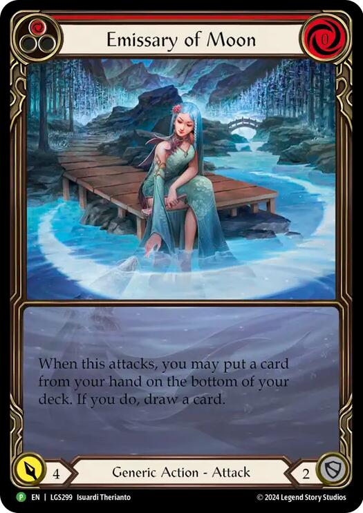 Emissary of Moon [LGS299] (Promo)  Rainbow Foil | Webway Games