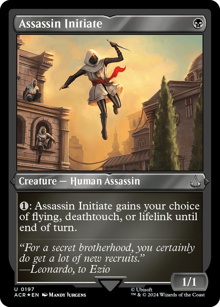 Assassin Initiate (Foil Etched) [Assassin's Creed] | Webway Games