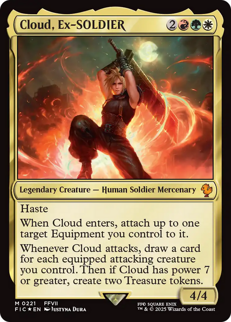 Cloud, Ex-SOLDIER (Surge Foil) [FINAL FANTASY Commander] | Webway Games
