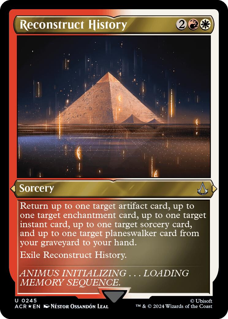 Reconstruct History (Foil Etched) [Assassin's Creed] | Webway Games
