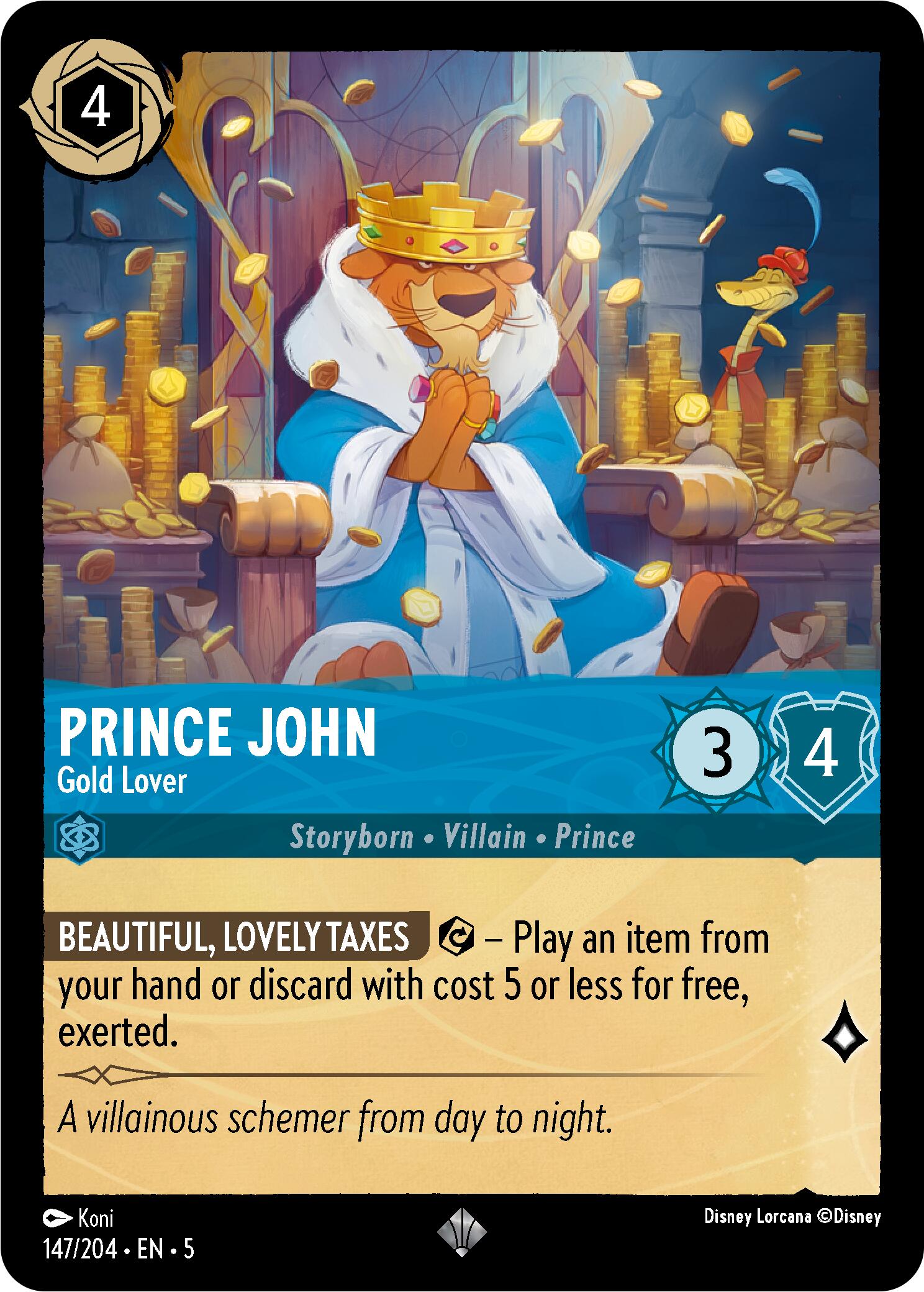 Prince John - Gold Lover (147/204) [Shimmering Skies] | Webway Games