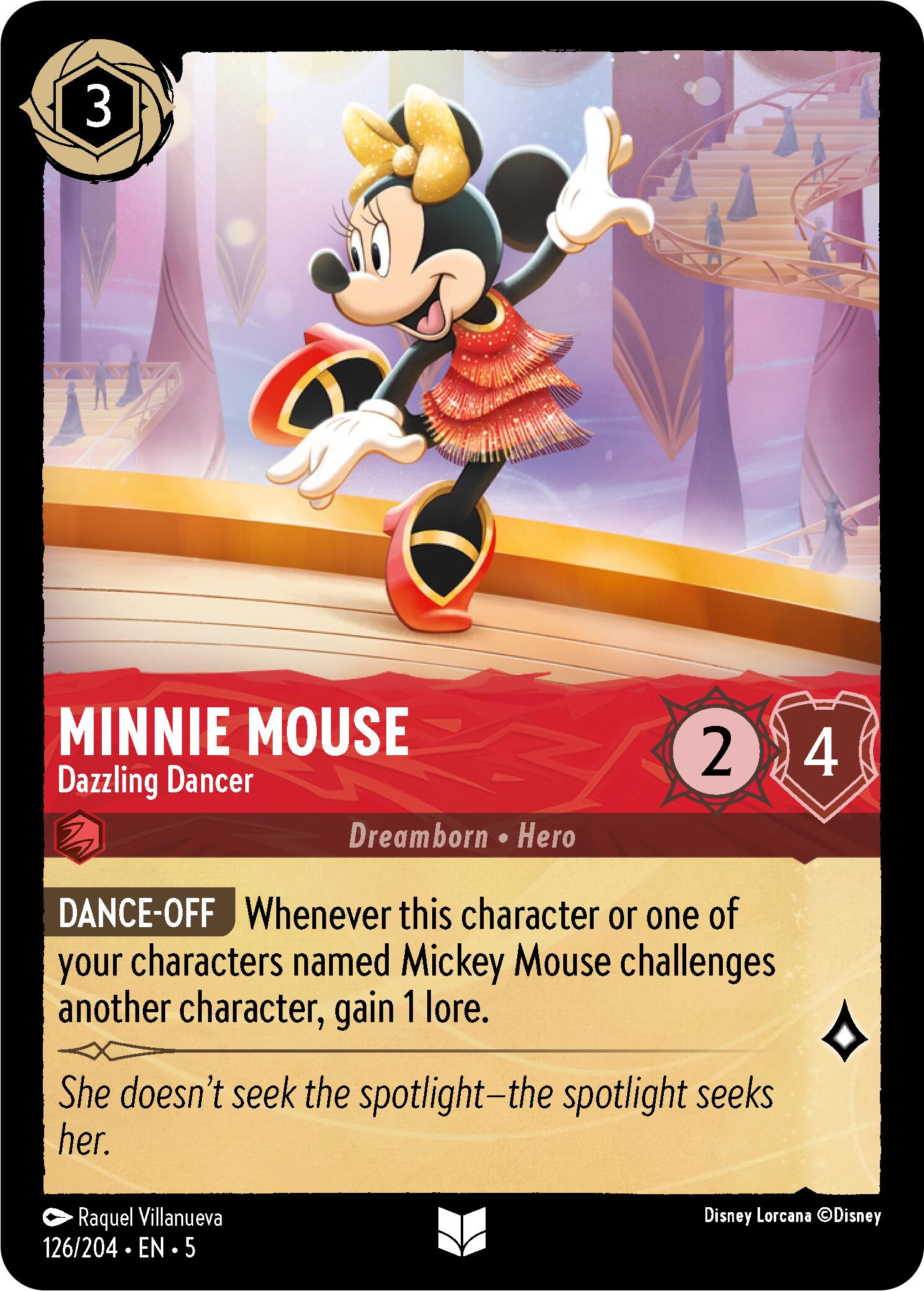 Minnie Mouse - Dazzling Dancer (126/204) [Shimmering Skies] | Webway Games