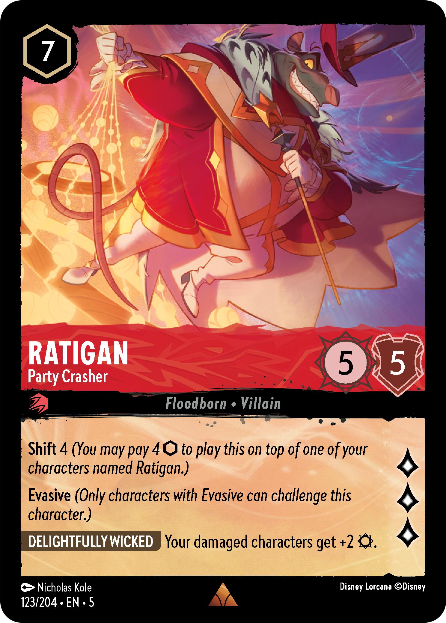Ratigan - Party Crasher (123/204) [Shimmering Skies] | Webway Games