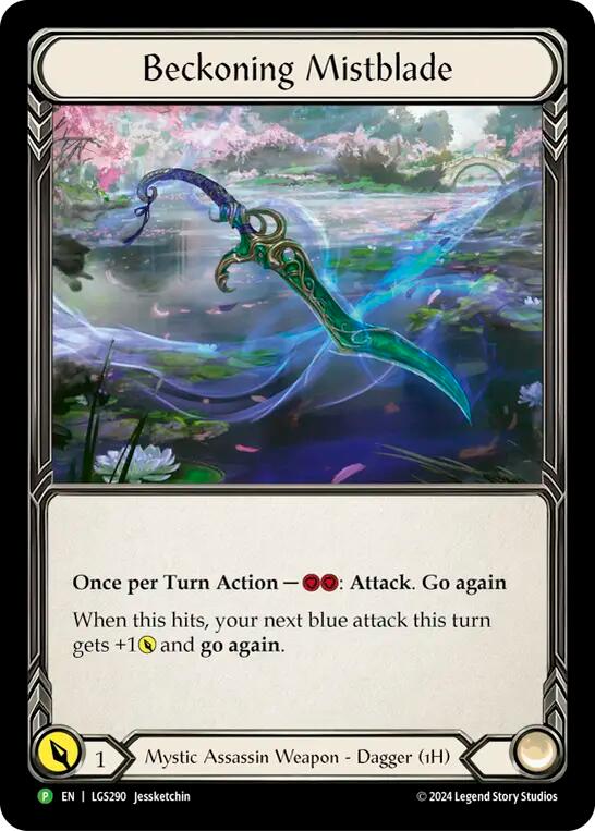Beckoning Mistblade [LGS290] (Promo)  Rainbow Foil | Webway Games