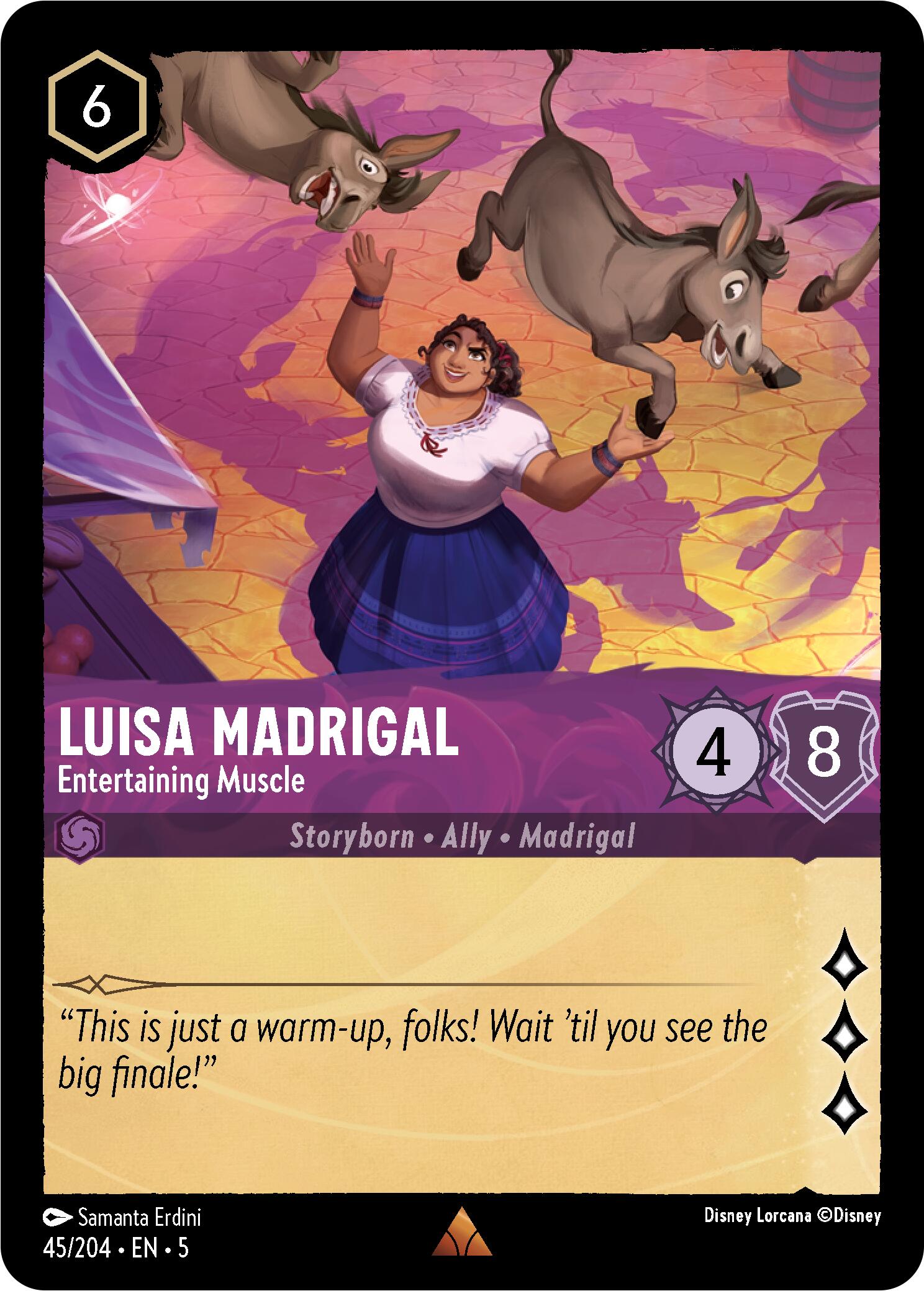 Luisa Madrigal - Entertaining Muscle (45/204) [Shimmering Skies] | Webway Games