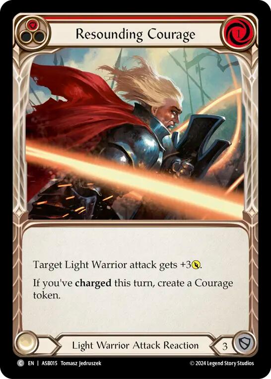 Resounding Courage (Red) [ASB015] (Armory Deck: Boltyn) | Webway Games