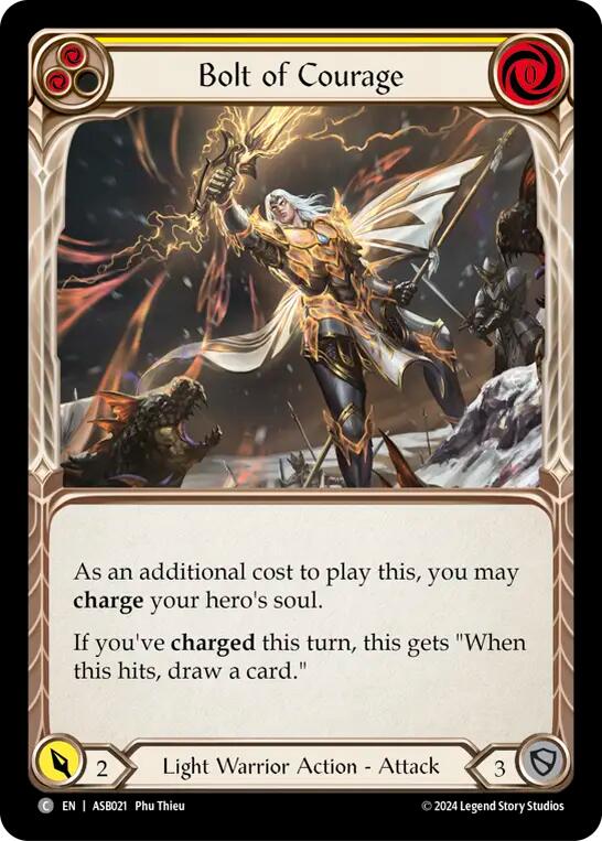 Bolt of Courage (Yellow) [ASB021] (Armory Deck: Boltyn) | Webway Games