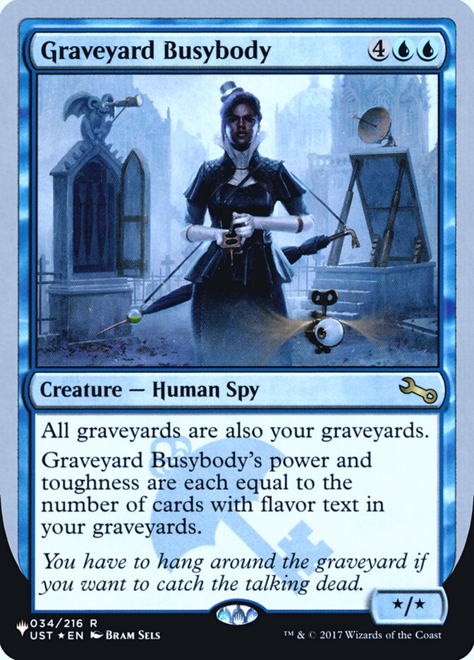 Graveyard Busybody (Unfinity Foil Edition) [The List] | Webway Games