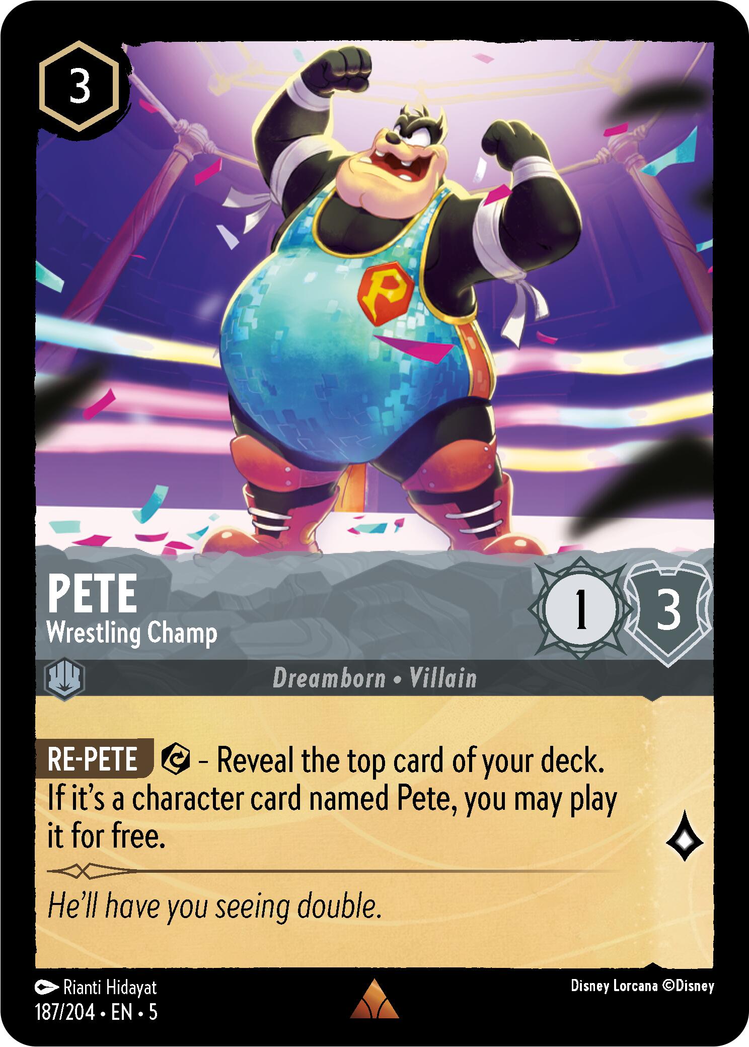 Pete - Wrestling Champ (187/204) [Shimmering Skies] | Webway Games