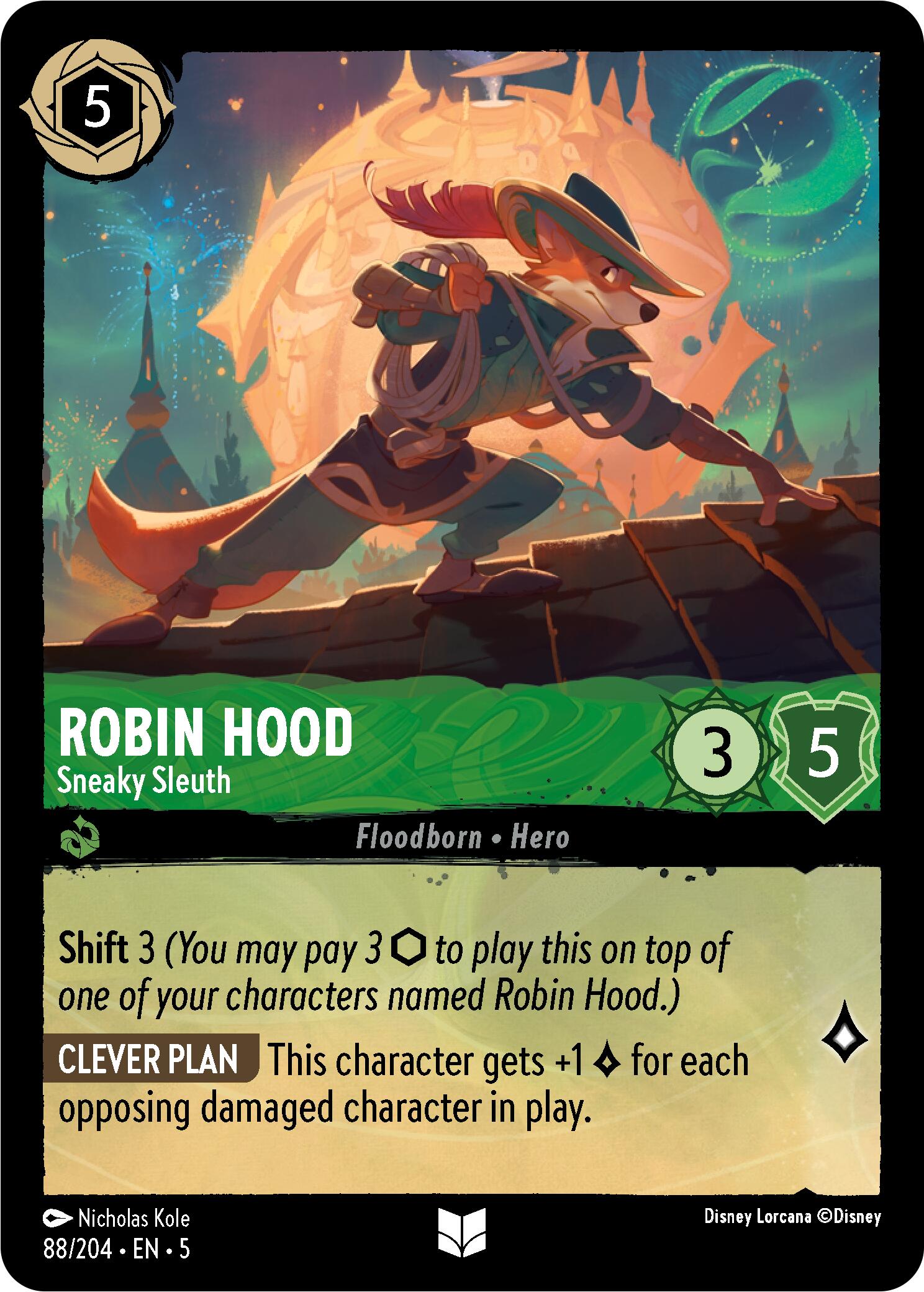 Robin Hood - Sneaky Sleuth (88/204) [Shimmering Skies] | Webway Games
