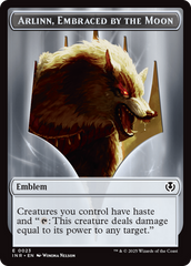 Wolf (0018) // Emblem - Arlinn, Embraces by the Moon Double-Sided Token [Innistrad Remastered Tokens] | Webway Games
