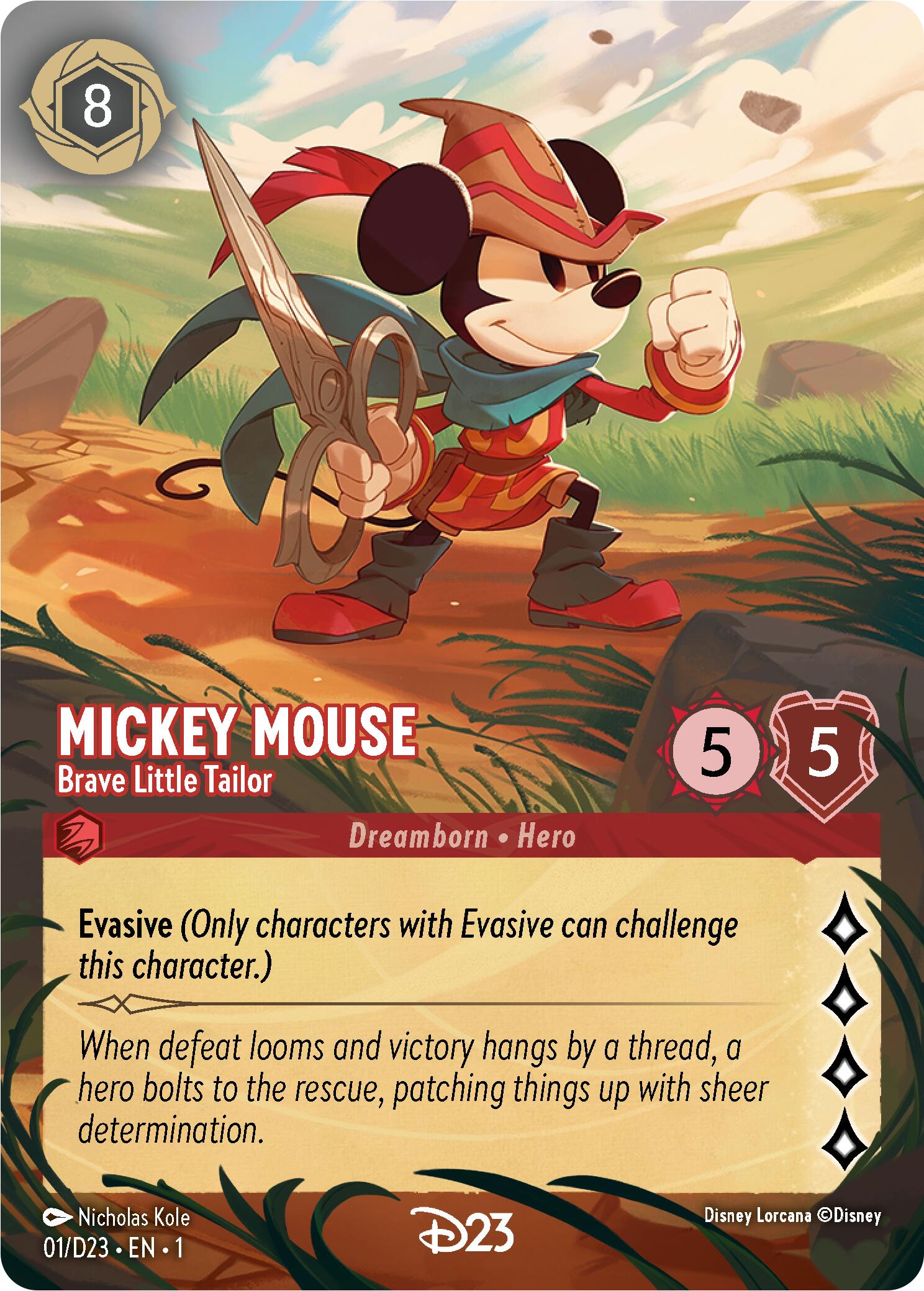 Mickey Mouse - Brave Little Tailor (Extended Art) (1) [D23 Promos] | Webway Games