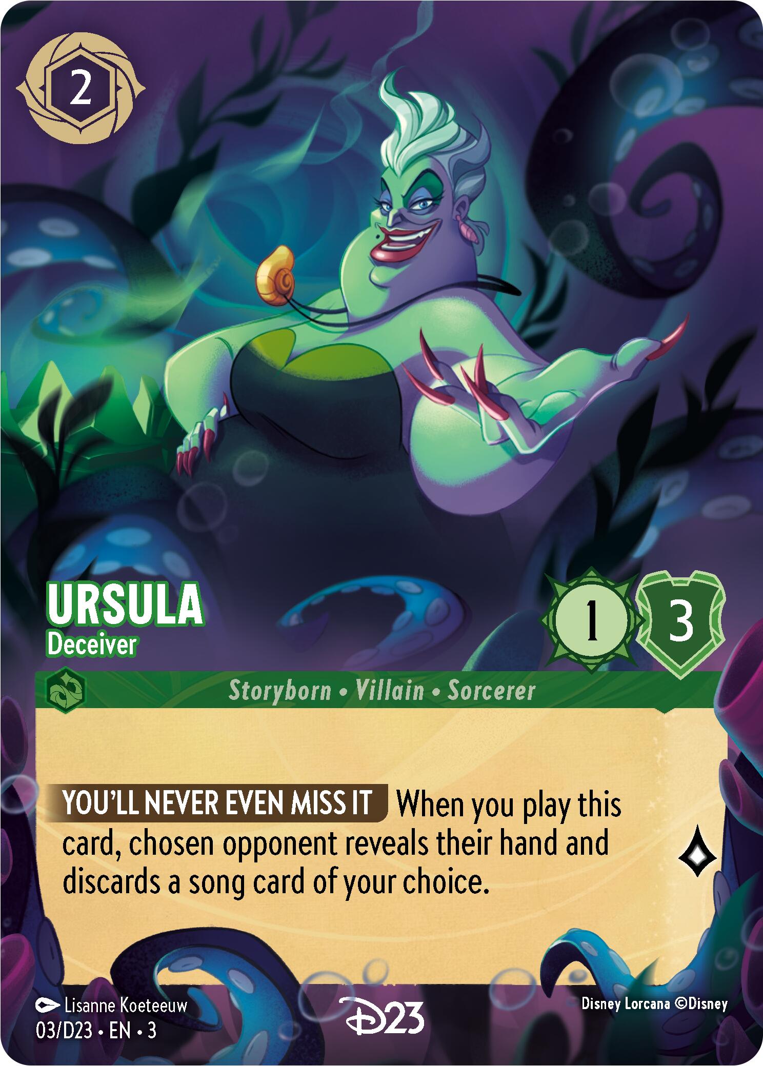 Ursula - Deceiver (3) [D23 Promos] | Webway Games