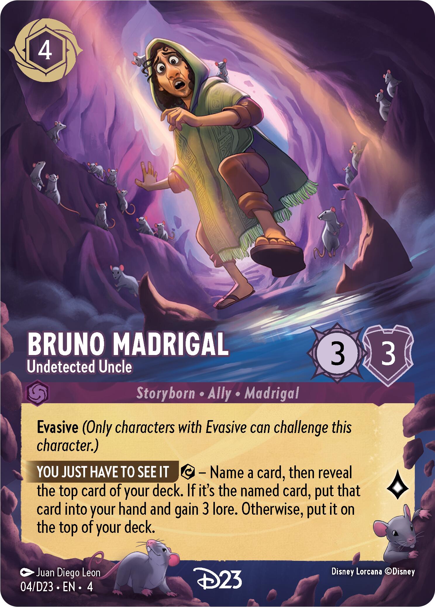Bruno Madrigal - Undetected Uncle (4) [D23 Promos] | Webway Games