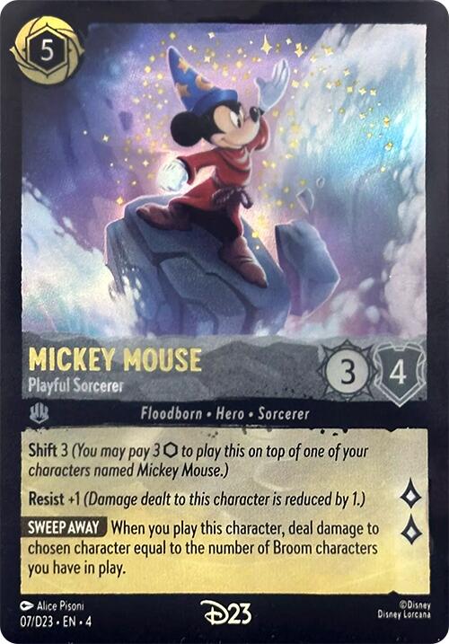Mickey Mouse - Playful Sorcerer (7) [D23 Promos] | Webway Games