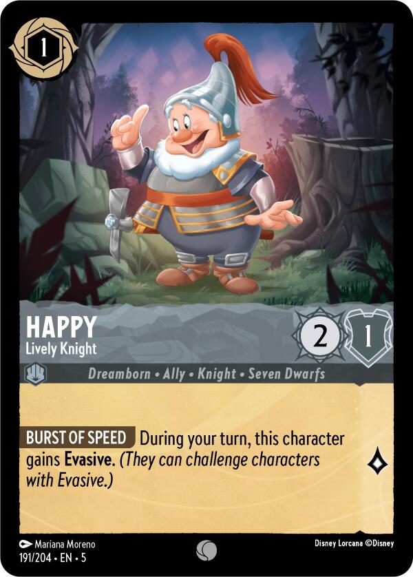 Happy - Lively Knight (191/204) [Shimmering Skies] | Webway Games