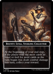 Bounty: Lyssa, Sterling Collector // Bounty Rules Double-Sided Token [Outlaws of Thunder Junction Commander Tokens] | Webway Games