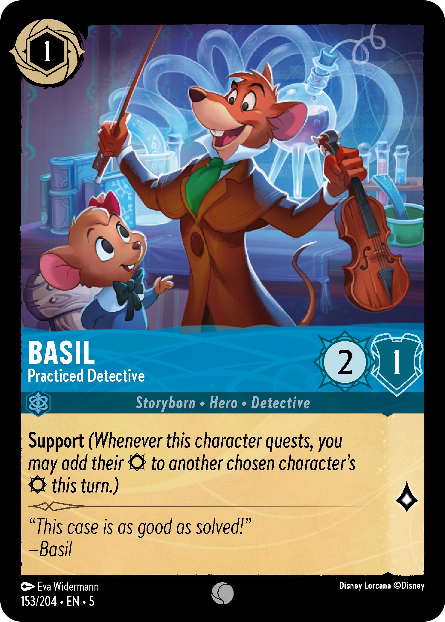 Basil - Practiced Detective (153/204) [Shimmering Skies] | Webway Games