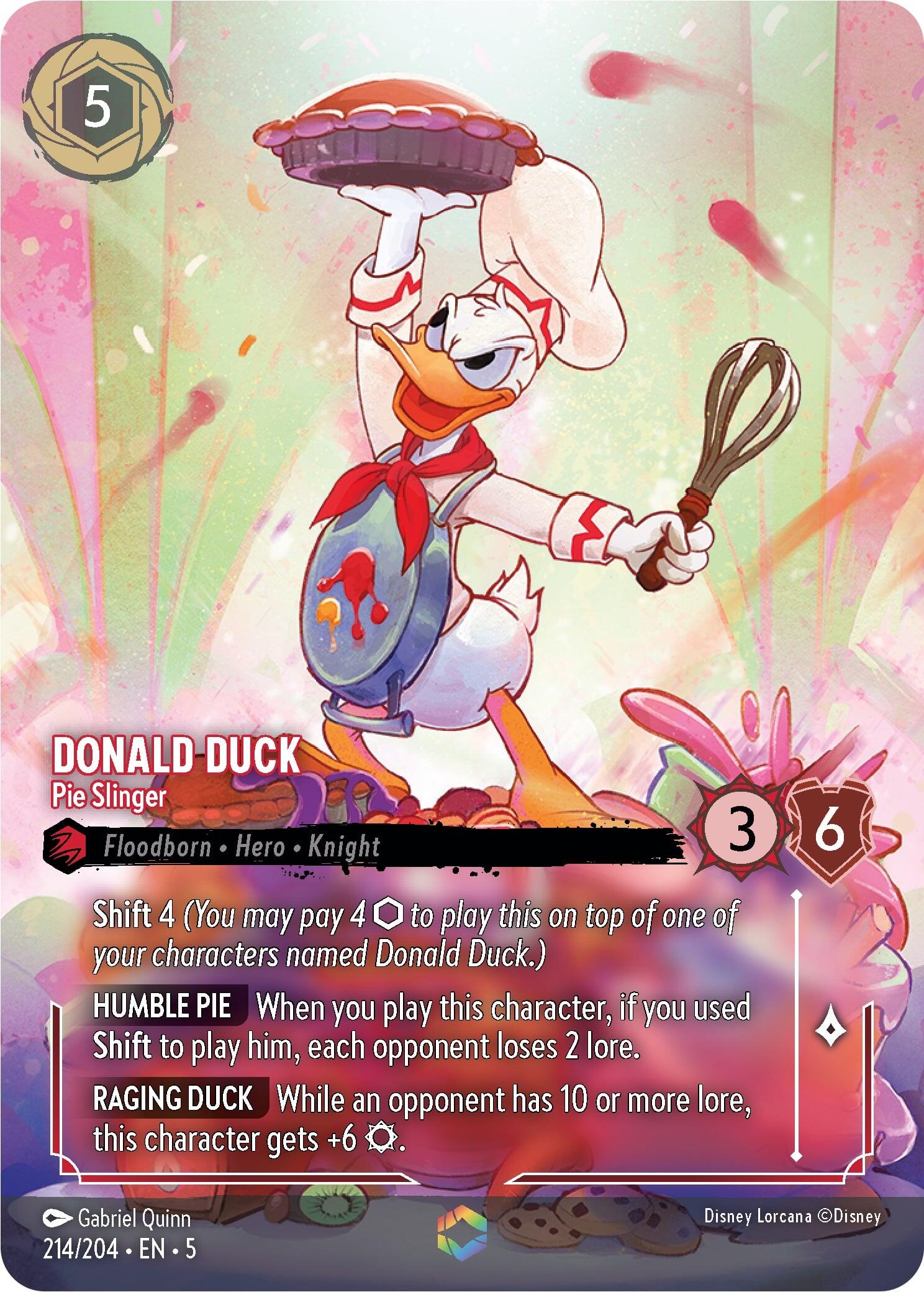Donald Duck - Pie Slinger (Enchanted) (214/204) [Shimmering Skies] | Webway Games