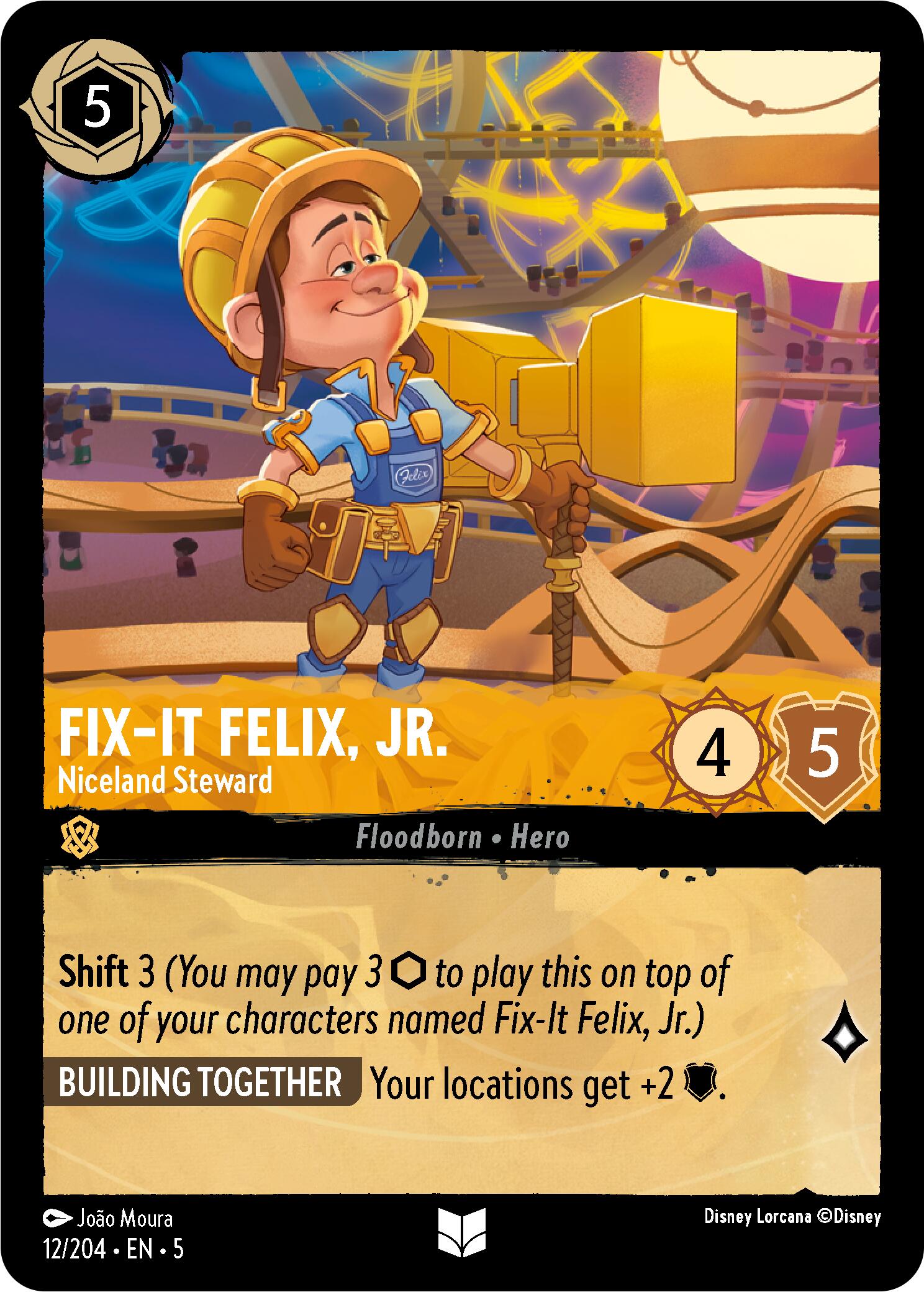 Fix-It Felix, Jr. - Niceland Steward (12/204) [Shimmering Skies] | Webway Games