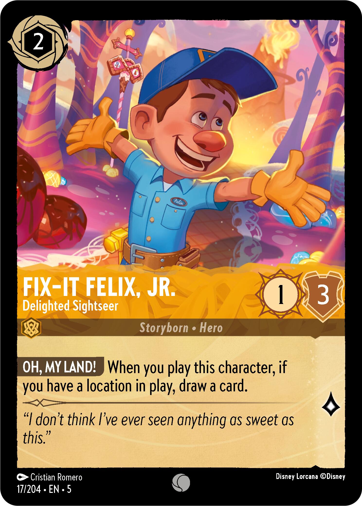 Fix-It Felix, Jr. - Delighted Sightseer (17/204) [Shimmering Skies] | Webway Games
