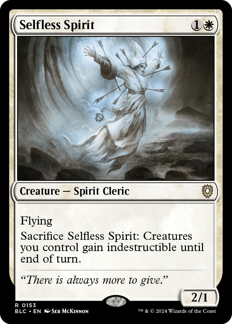 Selfless Spirit [Bloomburrow Commander] | Webway Games