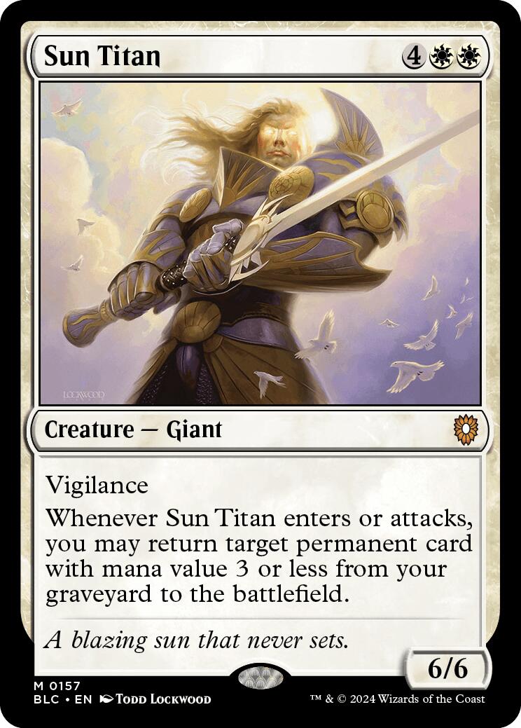 Sun Titan [Bloomburrow Commander] | Webway Games