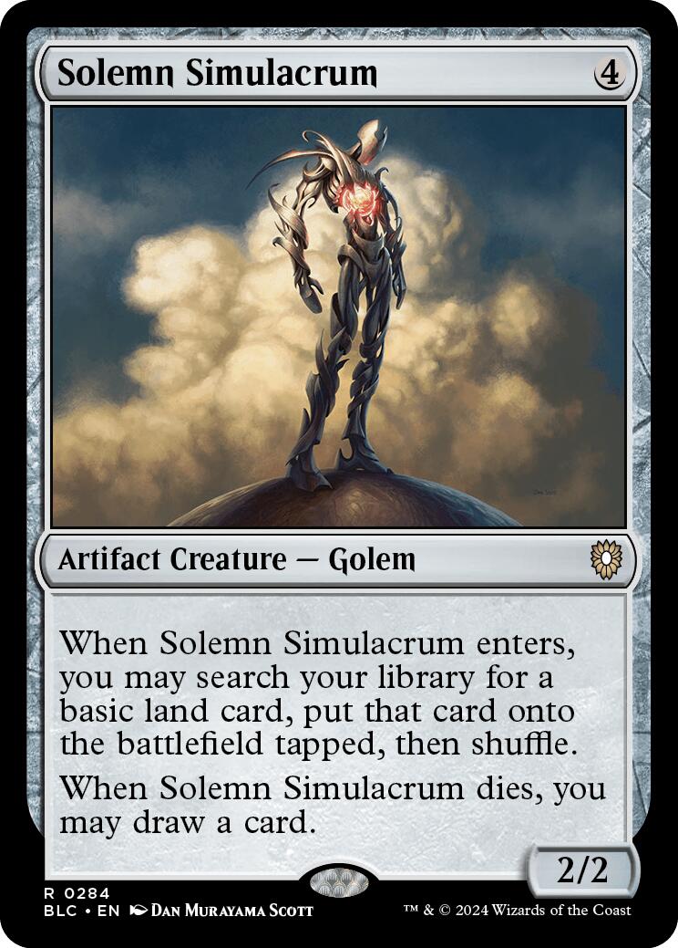 Solemn Simulacrum [Bloomburrow Commander] | Webway Games