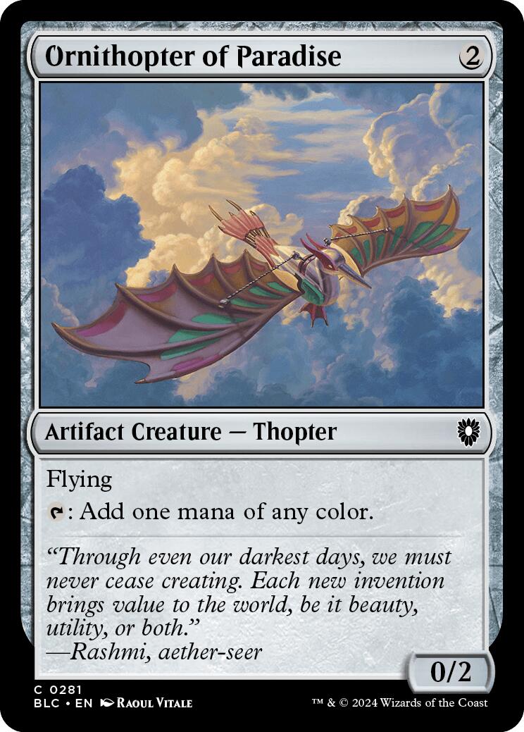 Ornithopter of Paradise [Bloomburrow Commander] | Webway Games