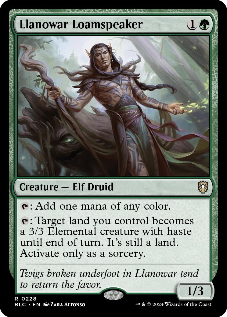 Llanowar Loamspeaker [Bloomburrow Commander] | Webway Games