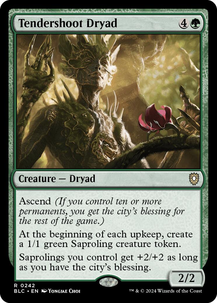 Tendershoot Dryad [Bloomburrow Commander] | Webway Games
