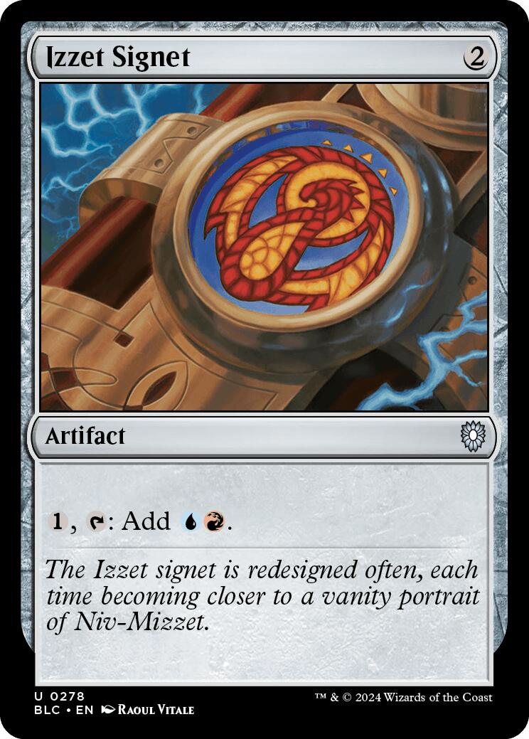 Izzet Signet [Bloomburrow Commander] | Webway Games