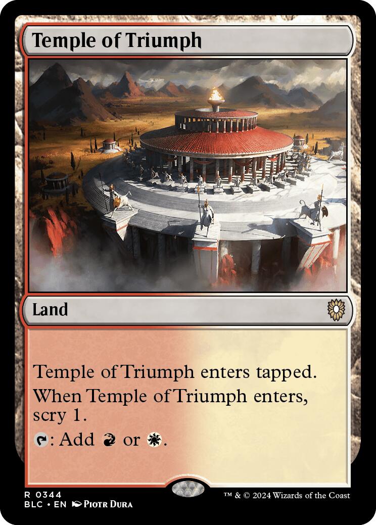 Temple of Triumph [Bloomburrow Commander] | Webway Games