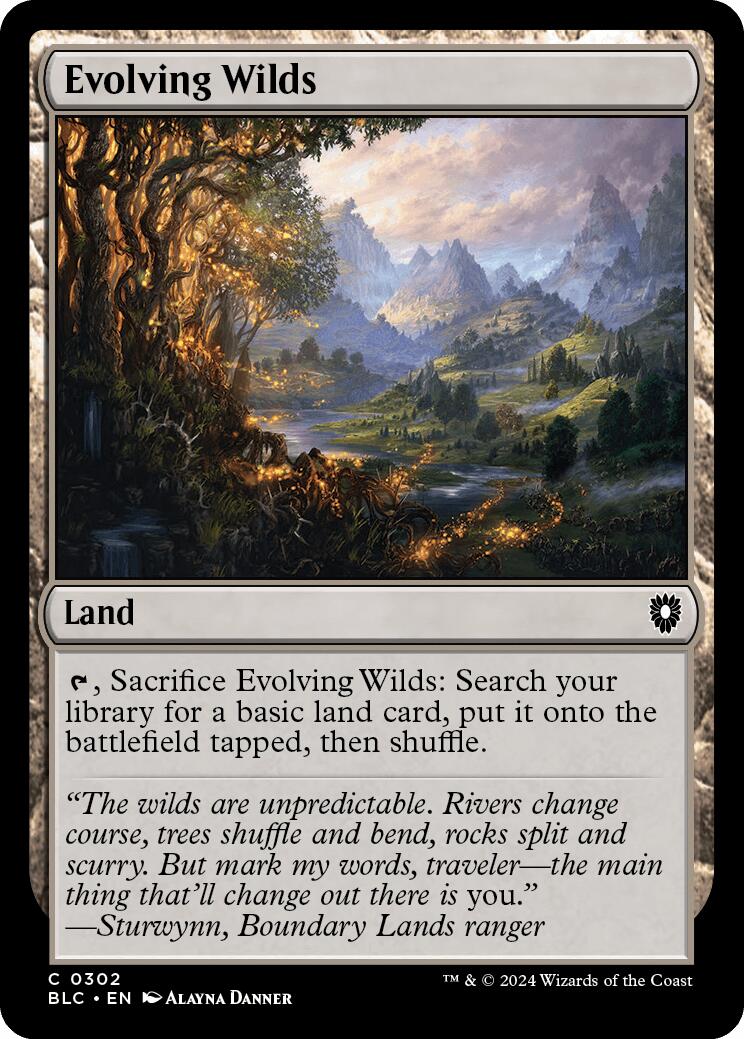 Evolving Wilds [Bloomburrow Commander] | Webway Games