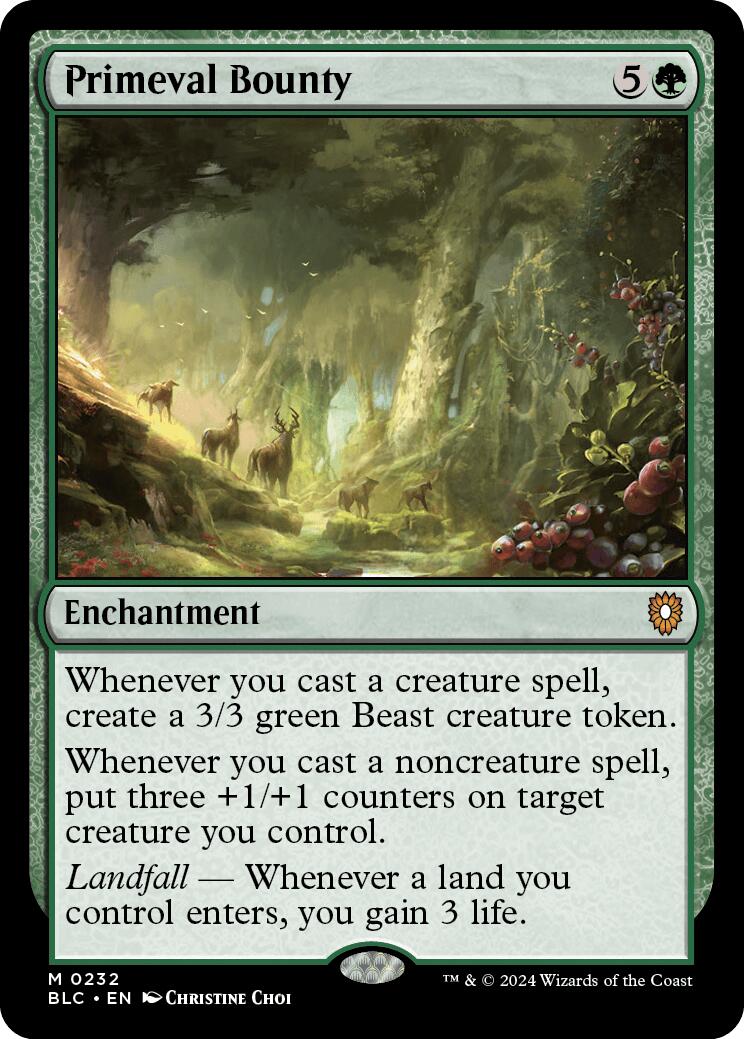 Primeval Bounty [Bloomburrow Commander] | Webway Games