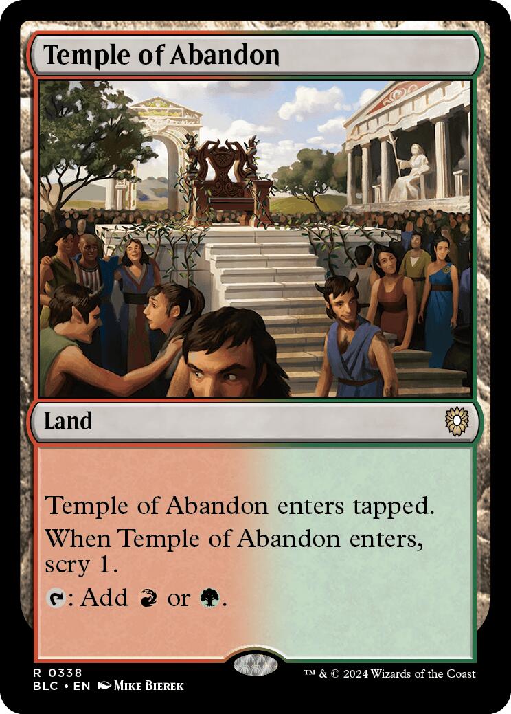 Temple of Abandon [Bloomburrow Commander] | Webway Games