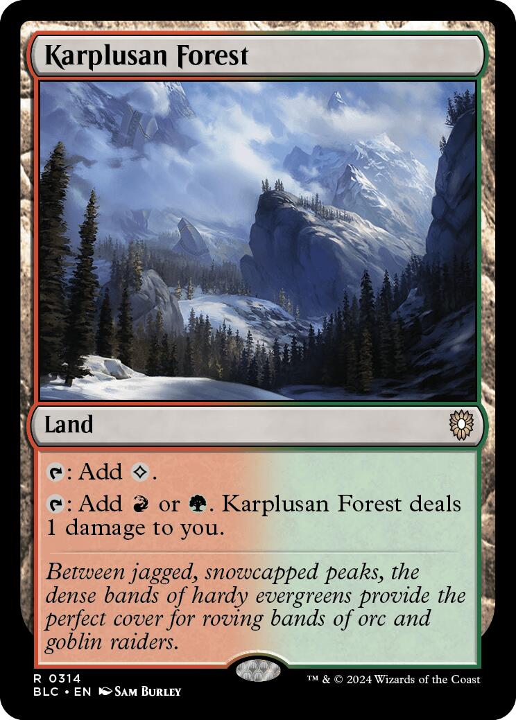 Karplusan Forest [Bloomburrow Commander] | Webway Games