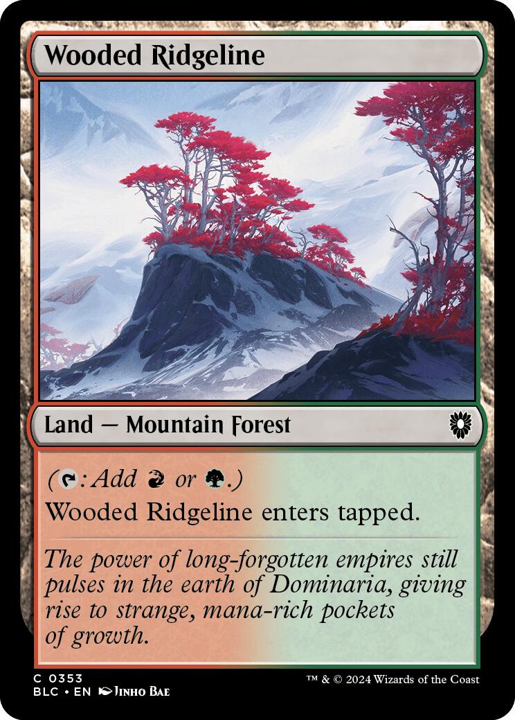 Wooded Ridgeline [Bloomburrow Commander] | Webway Games